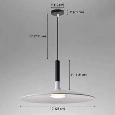 Single Light Pendant Lighting Modern Hanging Lamp in Contemporary Style