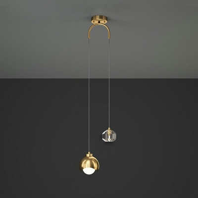 Uniquely Shaped Arcylic Hanging Light Postmodern 2-Light Pendant Lighting for Living Room