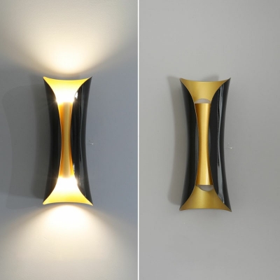 Wall Sconce Light 2 Lights Creative Modern Nordic Iron Shade Wall Light for Living Room