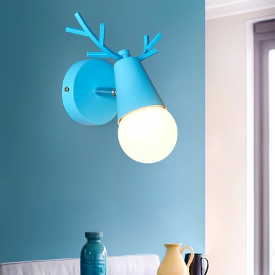 Wall Sconce Light Contemporary Modern Metal and Glass Shade Indoor Wall Lighting with Muti-Color, 7