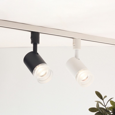 3 Bulb Tube Living Room Ceiling Track Lighting Metal Modernism Semi Flush Light Fixture with Metal Shade