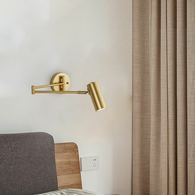 Adjustable Wall Sconce Light  Contemporary Modern Metal Shade Wall Light for Bedroom