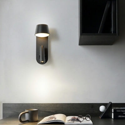 Contemporary Style 2 Lights Wall Sconce Lights Metal Shaded Led Wall Light for Bedside Balcony Hallway