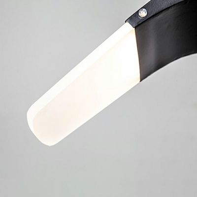 Minimalisma Style LED Hanging Light Metal Acrylic Flying Shaped Pendant Light for Bedside