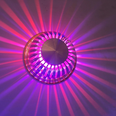 Modern Style 1 Light LED Sunflower Shaped Wall Mounted Lamp Decorative RGB Light for Bar Wine Pub