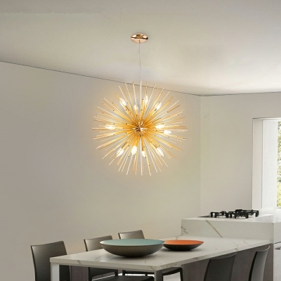 Modern Style Hanging Lights Metal Chandelier for Dining Room Bar