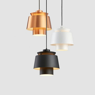 Modern Style Pendant Light Metal 1 Light Hanging Lamp for Bedroom