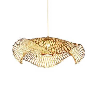 Swirl Hanging Lamp Wood 1 Light Artistry Hanging Light Fixtures Modern Style