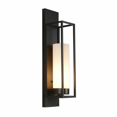 Wall Sconce Light Contracted Modern Nordic Glass and Iron Shade Wall Light for Corridor