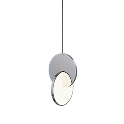Minimalisma Mirrored LED Hanging Light Metal Acrylic Pendant Light for Bedside