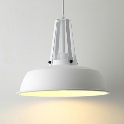 Modern Style 1 Light Coffee Shop Hanging Lamp Iron Barm Shade Pendant Lighting