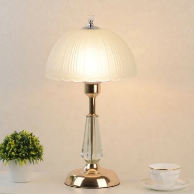 Modernism 1 Bulb Dome Shape Table Lamp Frosted Glass Living Room Night Table Lamp