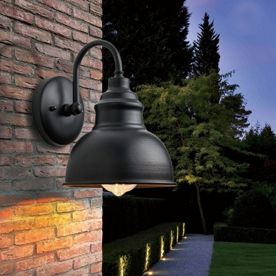 Rustic Wall Sconce Metal Bell Light Metal Lamp Outdoor Rustic Wall Light in 1 Light