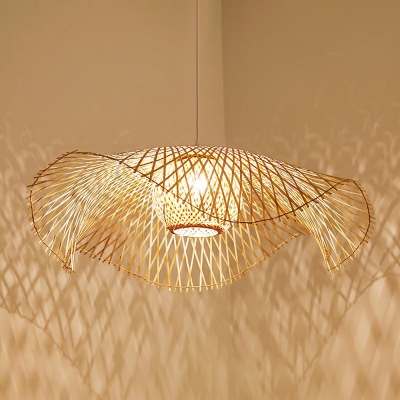 Swirl Hanging Lamp Wood 1 Light Artistry Hanging Light Fixtures Modern Style
