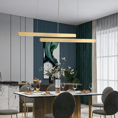Ultra-Modern Island Ceiling Light Flush Mount Chandelier for Office Room Dining Room
