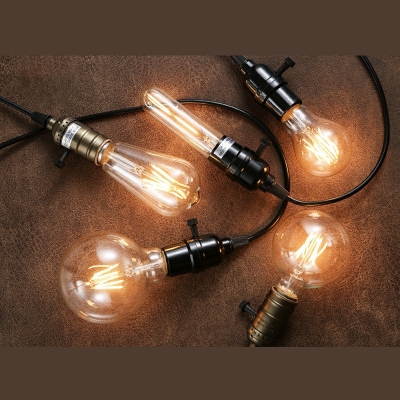 1-Light Pendant Lighting Restoration-Vintage Style Single Bulb Metal Down Lighting