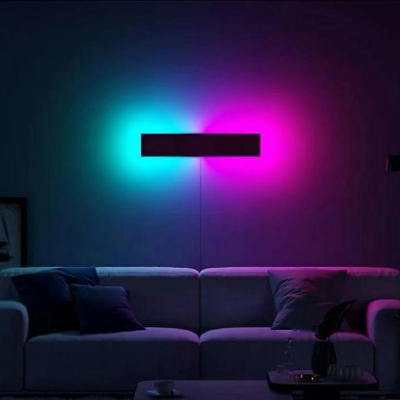 Black Arcylic Led Linear Wall Light Modern Home Decorative Led Indirect Lighting for Reading Room