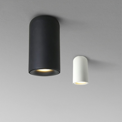 Contemporary Ceiling Light Cylinder Aluminum LED Light Ceiling Mount Flush for Bedroom