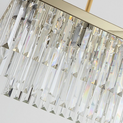 Modern Style Hanging Lights Crystal Pendant Lighting Fixtures for Living Room Bedroom Dining Room