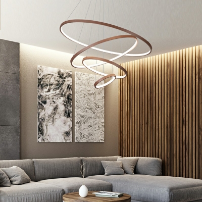 Modern Style Hanging Lights White Light Pendant Light Fixtures for Living Room Dining Room