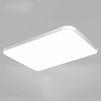 Modern Style LED Flush Mount Light Metal Acrylic Linear Flush Light for Office Mall