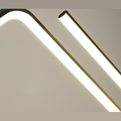 Modern Style Simple Curve Shaped Island Pendant Metal 2 Light Island Light for Restaurant