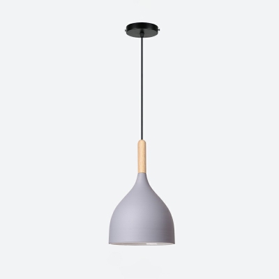 Nordic Style Macaron Hanging Light Metal Shade LED Pendant Light for Bar Coffee Shop