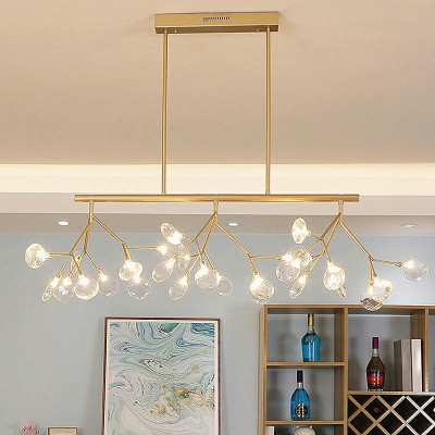Ultra-Modern Island Lighting Firefly Shape Hanging Ceiling Light for Dining Hall