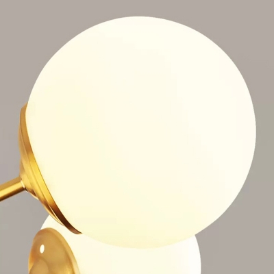 Sputnik Pendant Light Kit Contemporary 8 Heads Solid Brass Ceiling Lamp in Gold