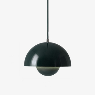 Metal 1 Light Hanging Lighting Dome Hanging Lamps in Contemporary Style