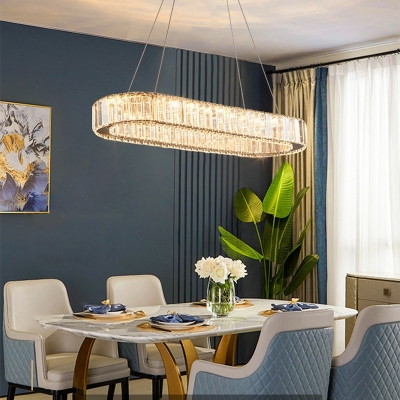 Modern Style Billiard Chandelier Crystal Ceiling Pendant Light Light for Bedroom Dining Room