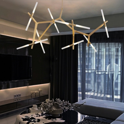 Modern Style Hanging Lights 16 Lights Chandelier for Living Room Dinning Room