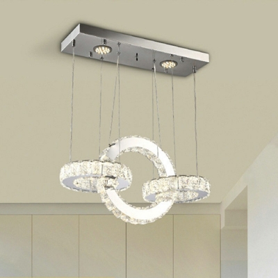 Modern Style Hanging Lights Crystal Chandelier for Dining Room