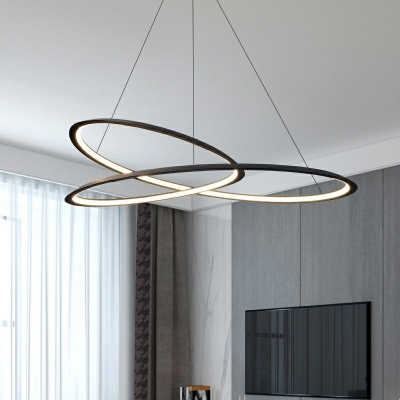 Modern Style Hanging Lights Minimalist Chandelier for Dining Room