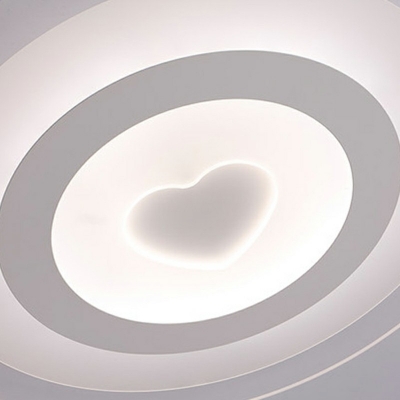 Round Ceiling Light Fixture Super-thin Contracted Acrylic Shade Corridor LED Light, 16.5