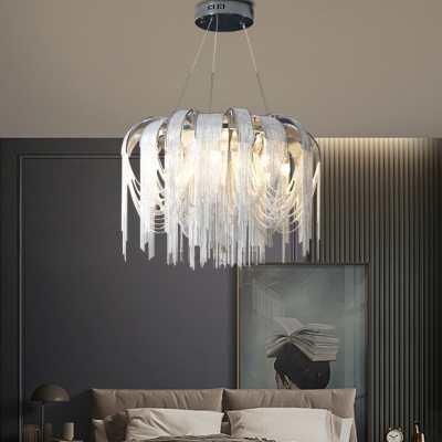 Tassel Shape Hanging Light Kit Chandelier for Bedroom Dinning Room