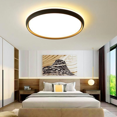 Acrylic Geometrical LED Ceiling Mounted Fixture White Light Simple Style Flush Mount Lighting