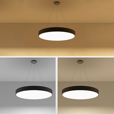 Circular Hanging Light Fixtures 1-Light Hanging Ceiling Light in Modern Style