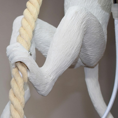 Hand-Wrapped Rope Pendant Lighting Single-Light Fixture Hanging Pendant Light