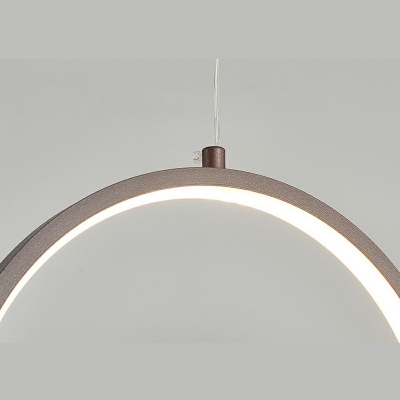 Metal Round Suspension Lighting Simple LED 39