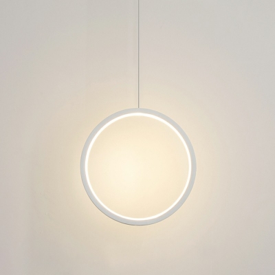 Modern Style Circle Hanging Pendant Platting LED Lighting White Light with 59