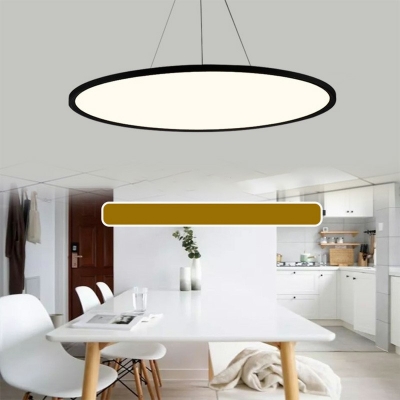 Modern Style Hanging Lights Round White Light Chandelier for Living Room Dinning Room Restaurant