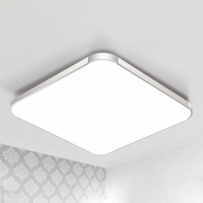 Modern Style LED Flush Light Metal Acrylic Geometric Ceiling Light for Office