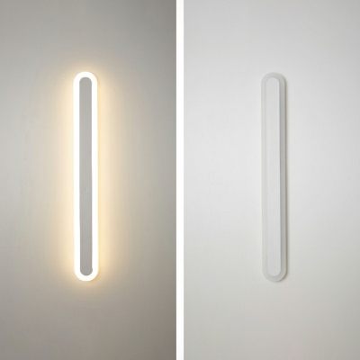 Modern Style Simple Linear  Wall Lamp Metal 1 Light Wall Light for Bedroom