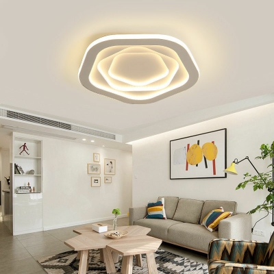 Modern Style Star Shaped Flush Mount Light Acrylic 1 Light Ceiling Light for Bedroom