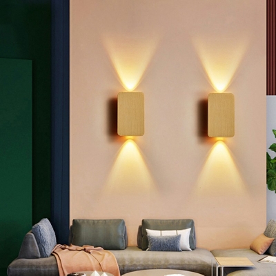 Nordic Contemporary Creative Indoor Wall Light Metal Up and Down Lighting Sconces for Balcony TV Wall