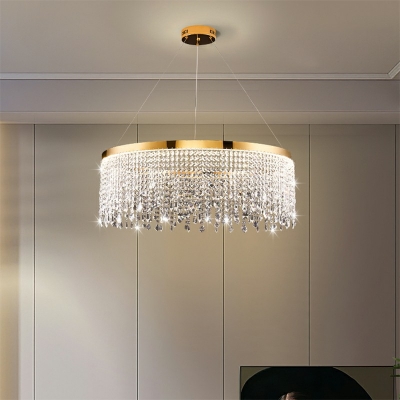 Postmodern Style Hanging Light Kit Crystal Chandelier for Hotel Lobby Bedroom
