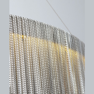 Postmodern Style Hanging Light Kit Tassel Shape Crystal Chandelier for Living Room Bedroom Dining Room