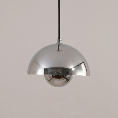 Single Light Metal Pendant Light Dome Design Pendant Light for Living Room