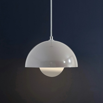 Single Light Metal Pendant Light Dome Design Pendant Light for Living Room